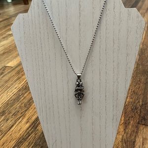 NWOT “Love Me Forever” Skull Necklace.
